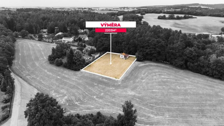 Prodej stavebního pozemku 2 203 m2, obec Kunice, Praha – východ